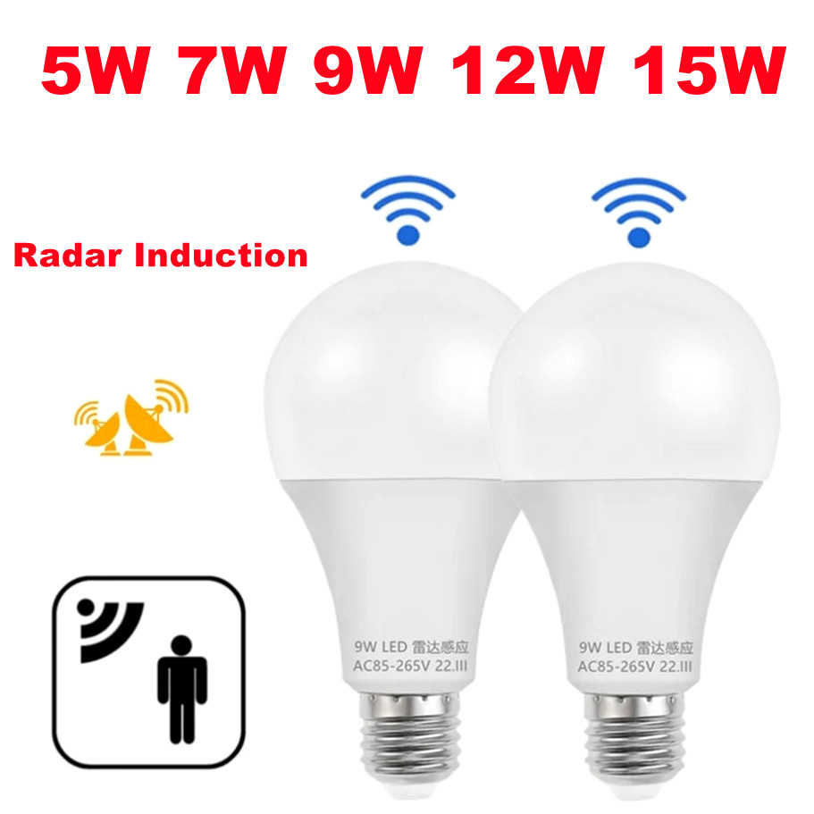 Smart Garden Led Lights - E27 LED Radar Motion Sensor Light