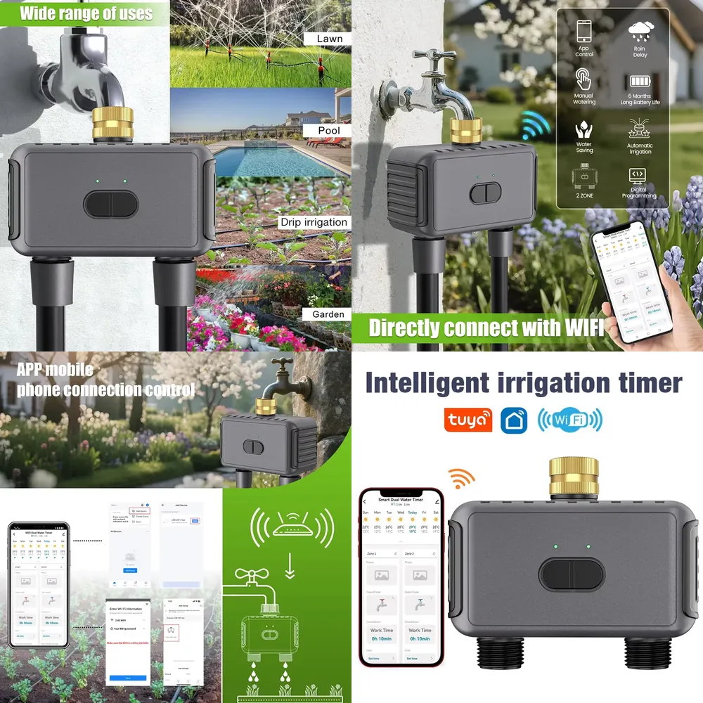 Smart Garden Water - WAP01 WiFi APP Control Dual Hose