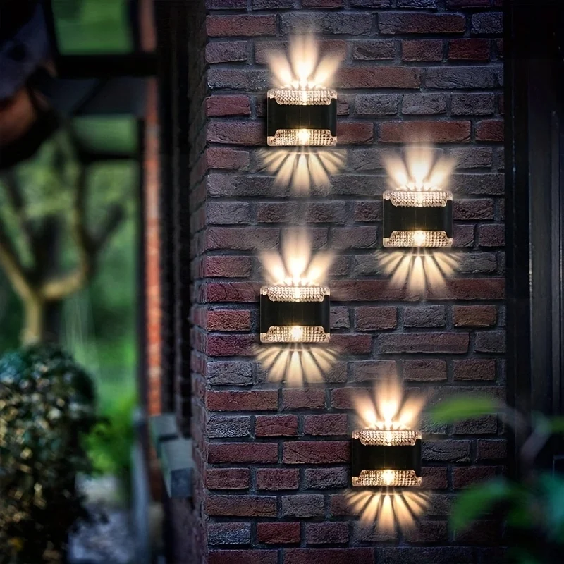 Smart Garden Led Lights - 4pc Solar Wall Light: Outdoor LED
