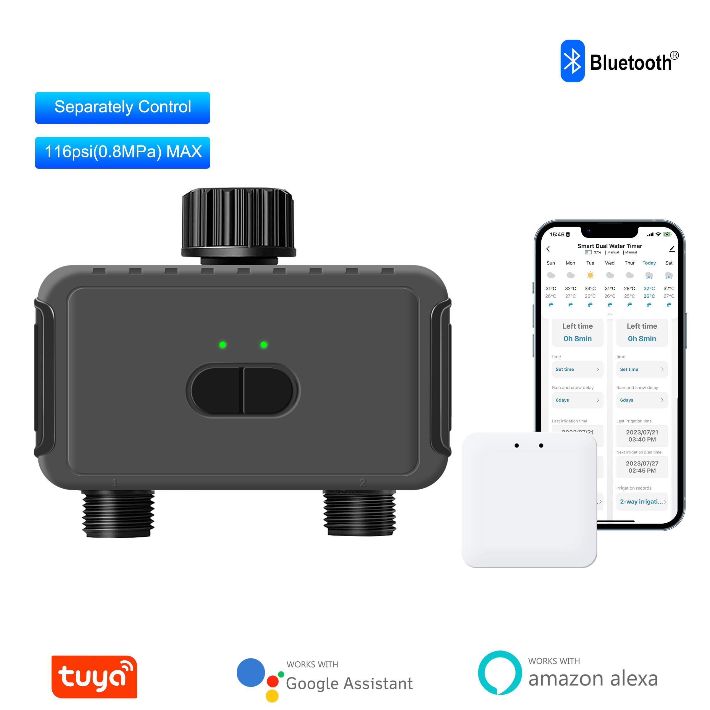 Smart Garden Water Features - KEMEK Smart Programmable Sprinkle Timer 2