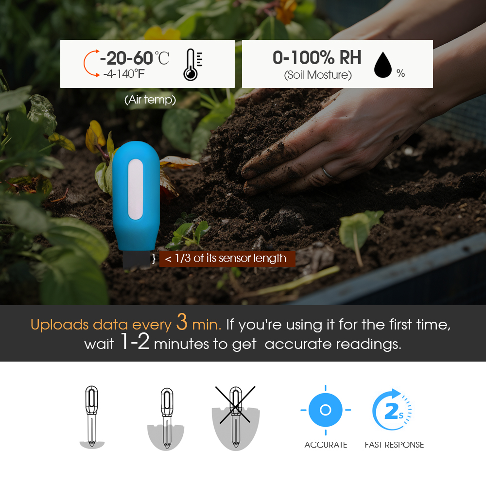 Smart Zigbee Soil Sensor for H - огляд і ціна Smart Garden Sensors