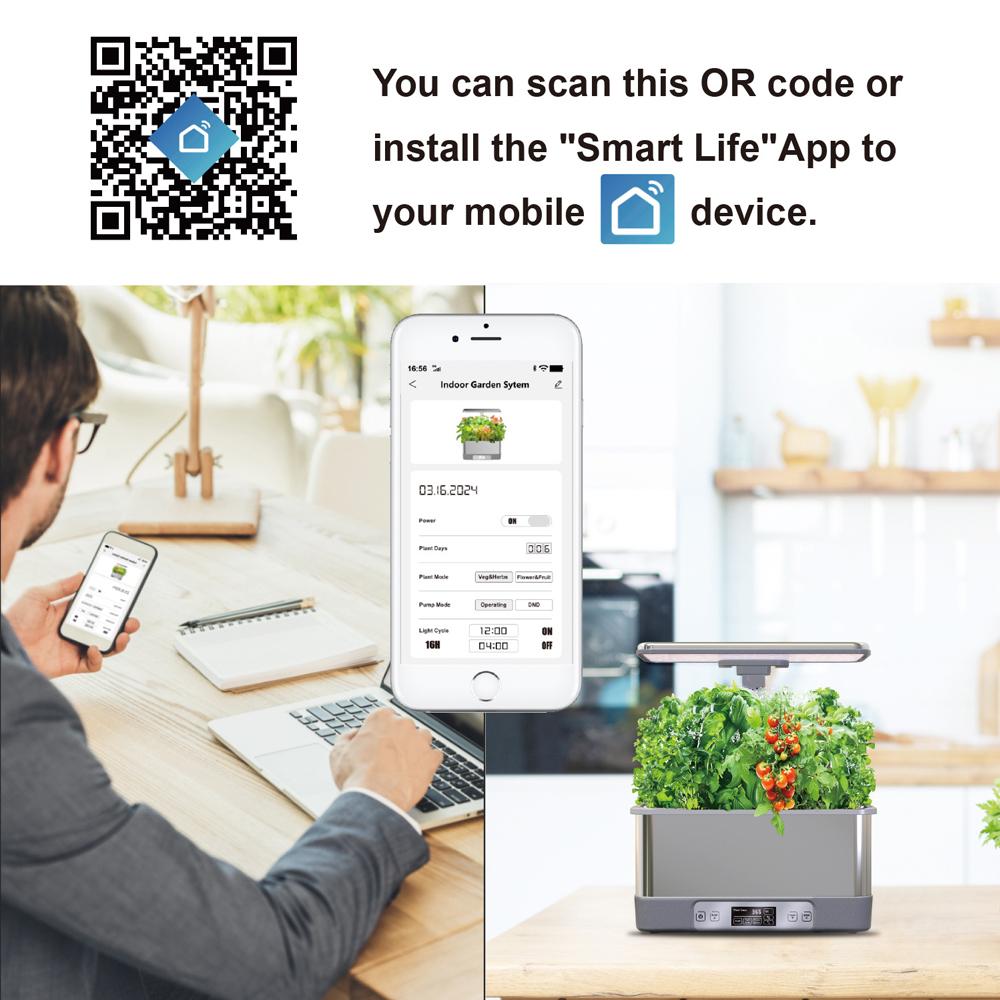 Tuya WiFi Indoor Garden Hydopo - огляд і ціна Smart Garden Led Lights
