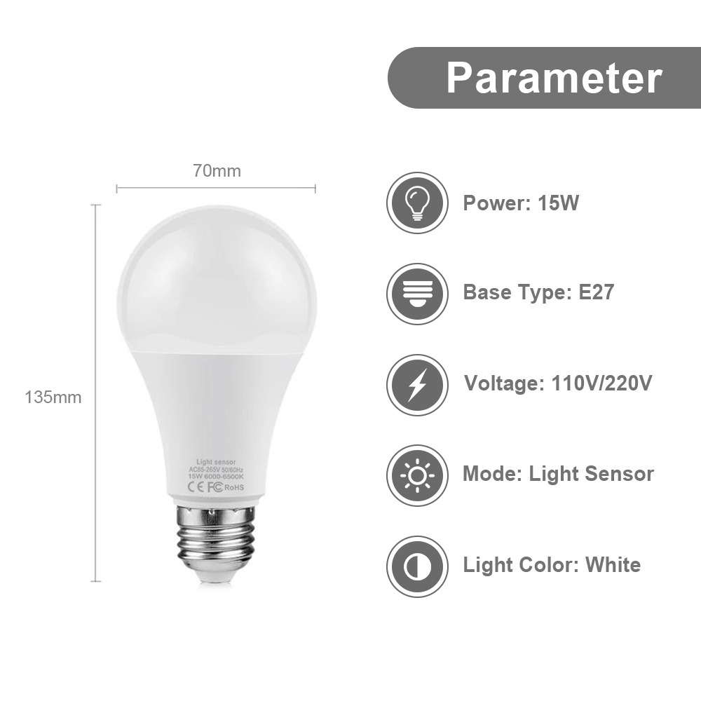15W E27 LED Dusk to Dawn Night - огляд і ціна Smart Garden Led Lights