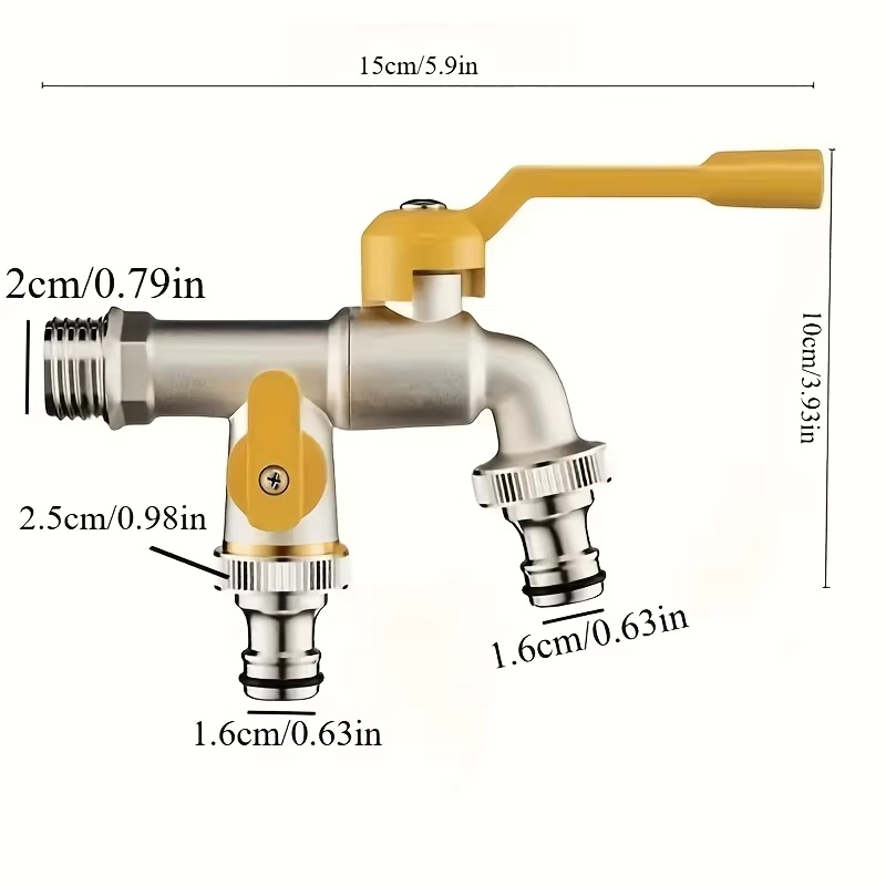 Double outlet garden hose fauc - огляд і ціна Smart Garden Water