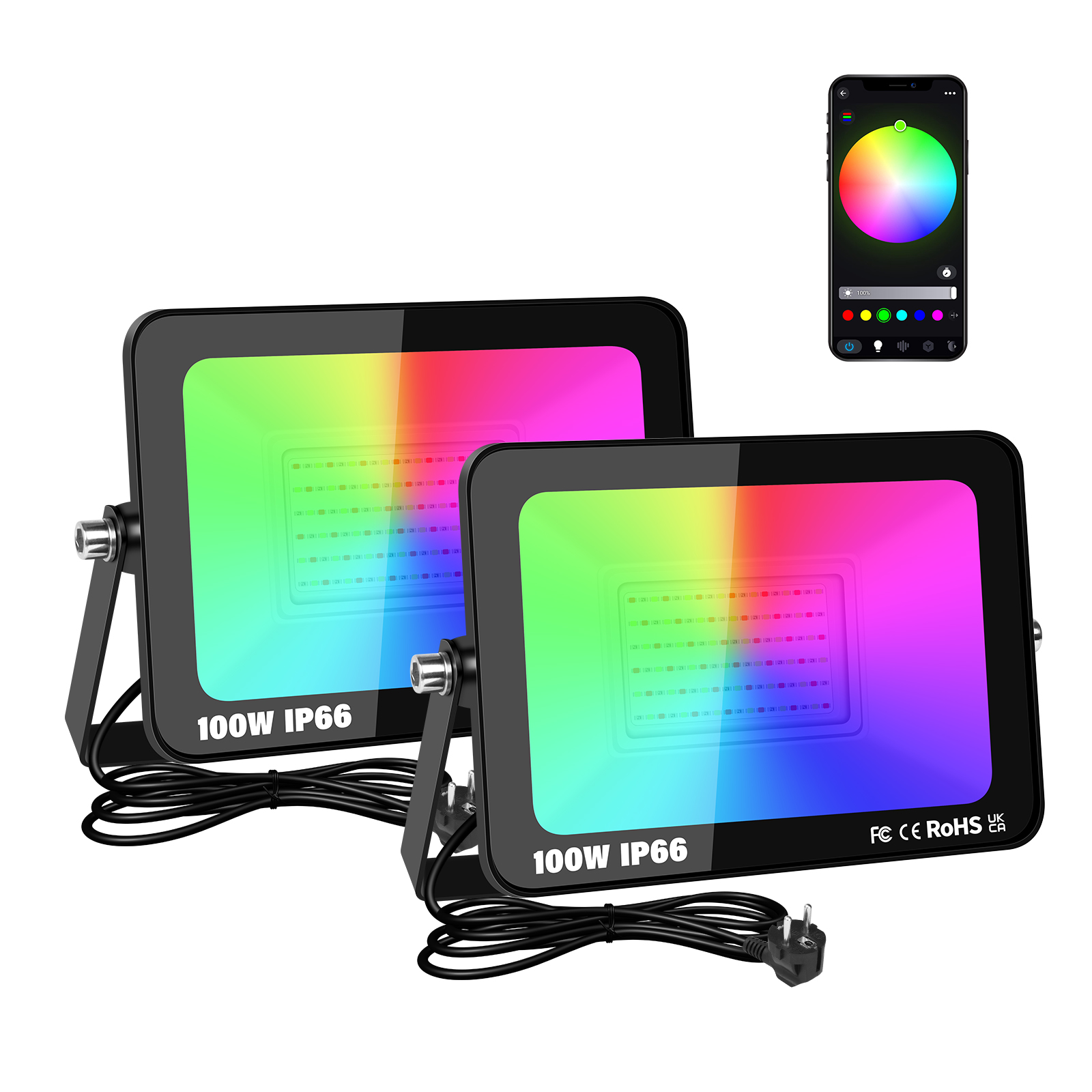 SKYWORLD APP RGB Smart Floodli - огляд і ціна Smart Garden Led Lights