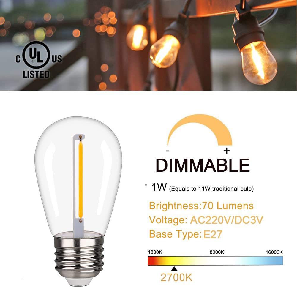 LED S14 Replacement Light Bulb - огляд і ціна Smart Garden Umbrella