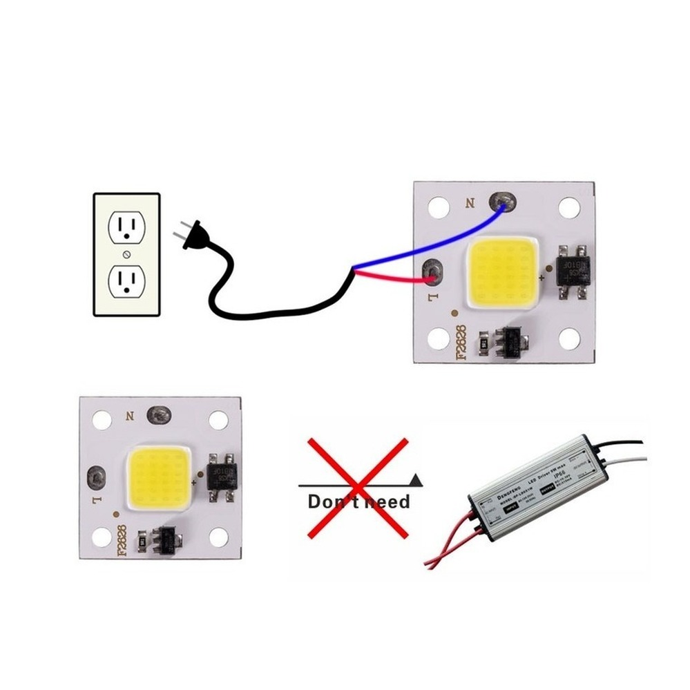10W COB module 220V LED Chip D - огляд і ціна Smart Garden Led Lights