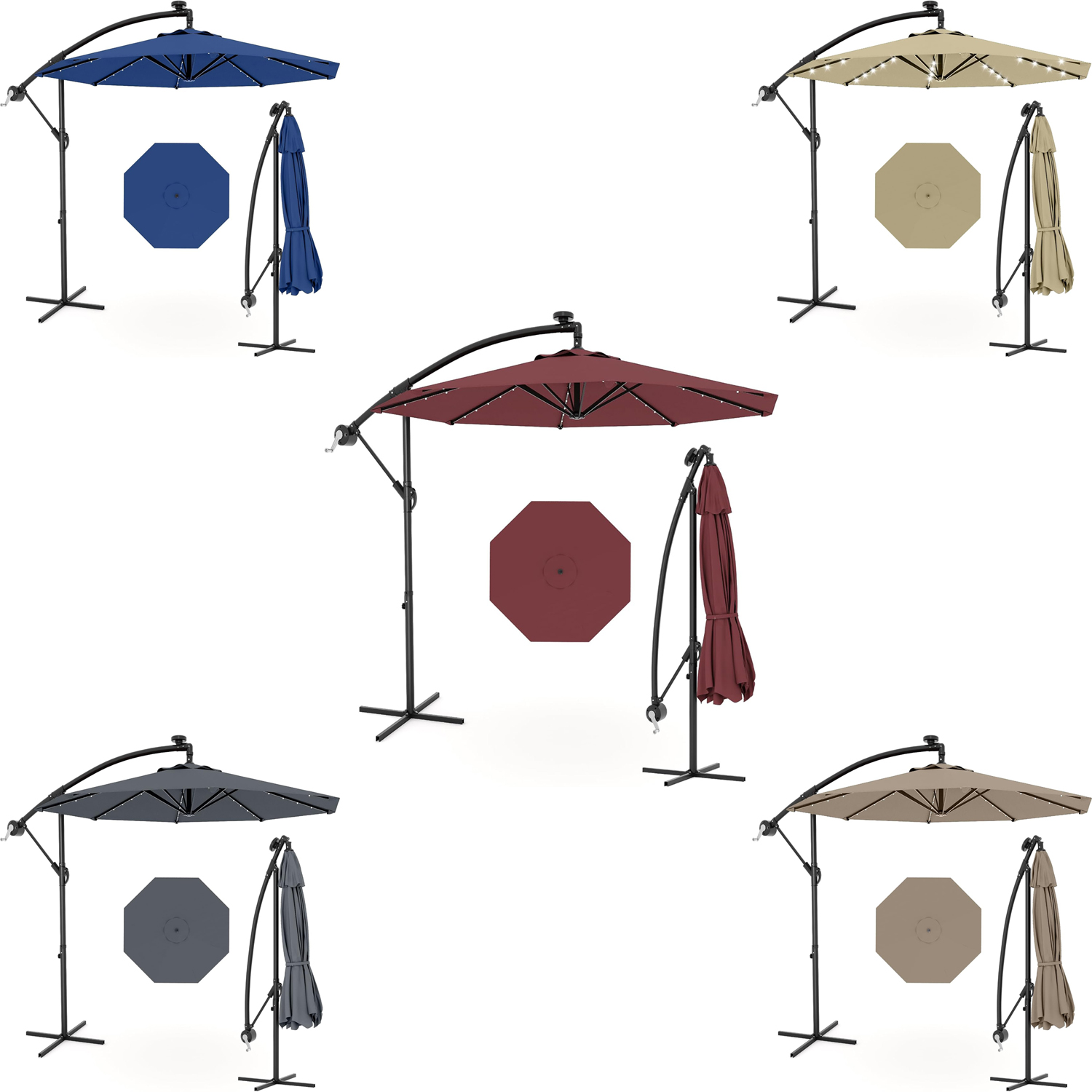 10 FT Cantilever Umbrella with - огляд і ціна Smart Garden Umbrella
