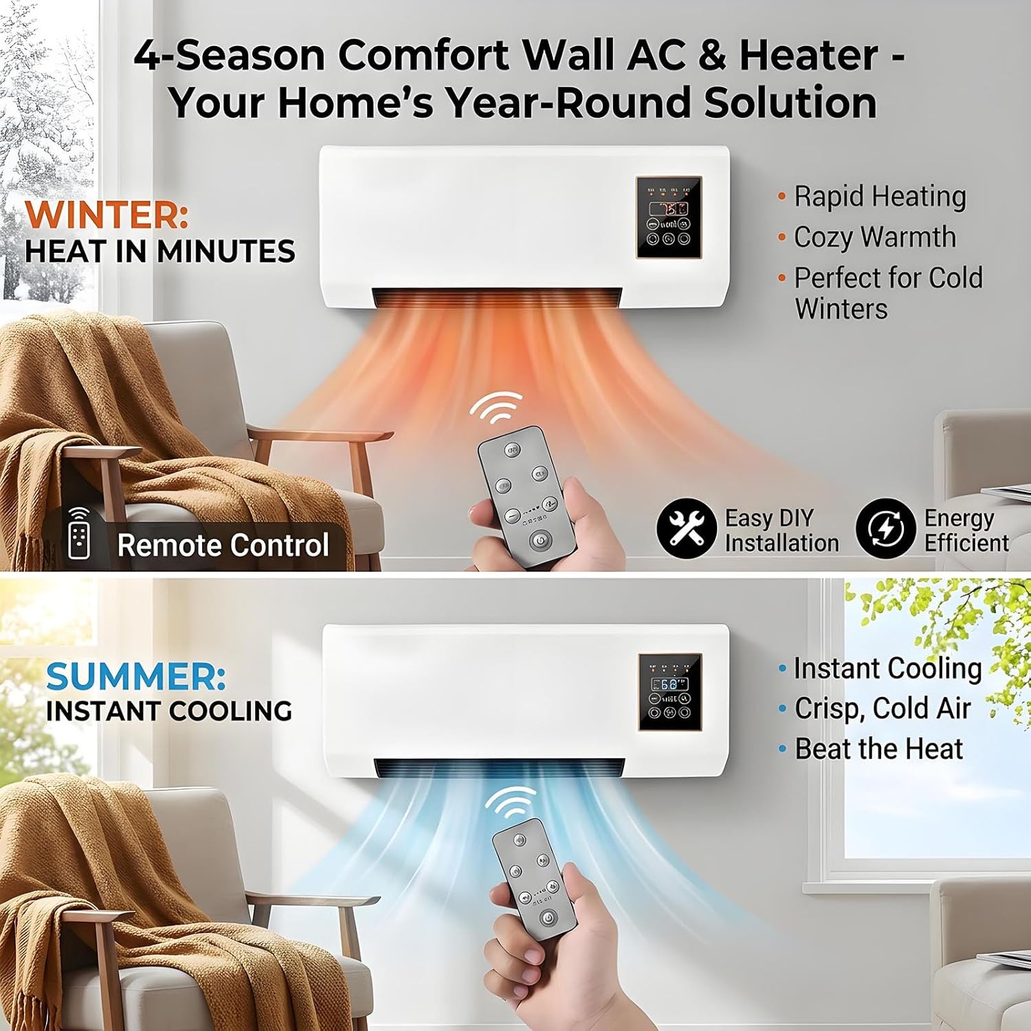 Portable Wall-Mounted Air Cond - огляд і ціна Smart Garden Offices