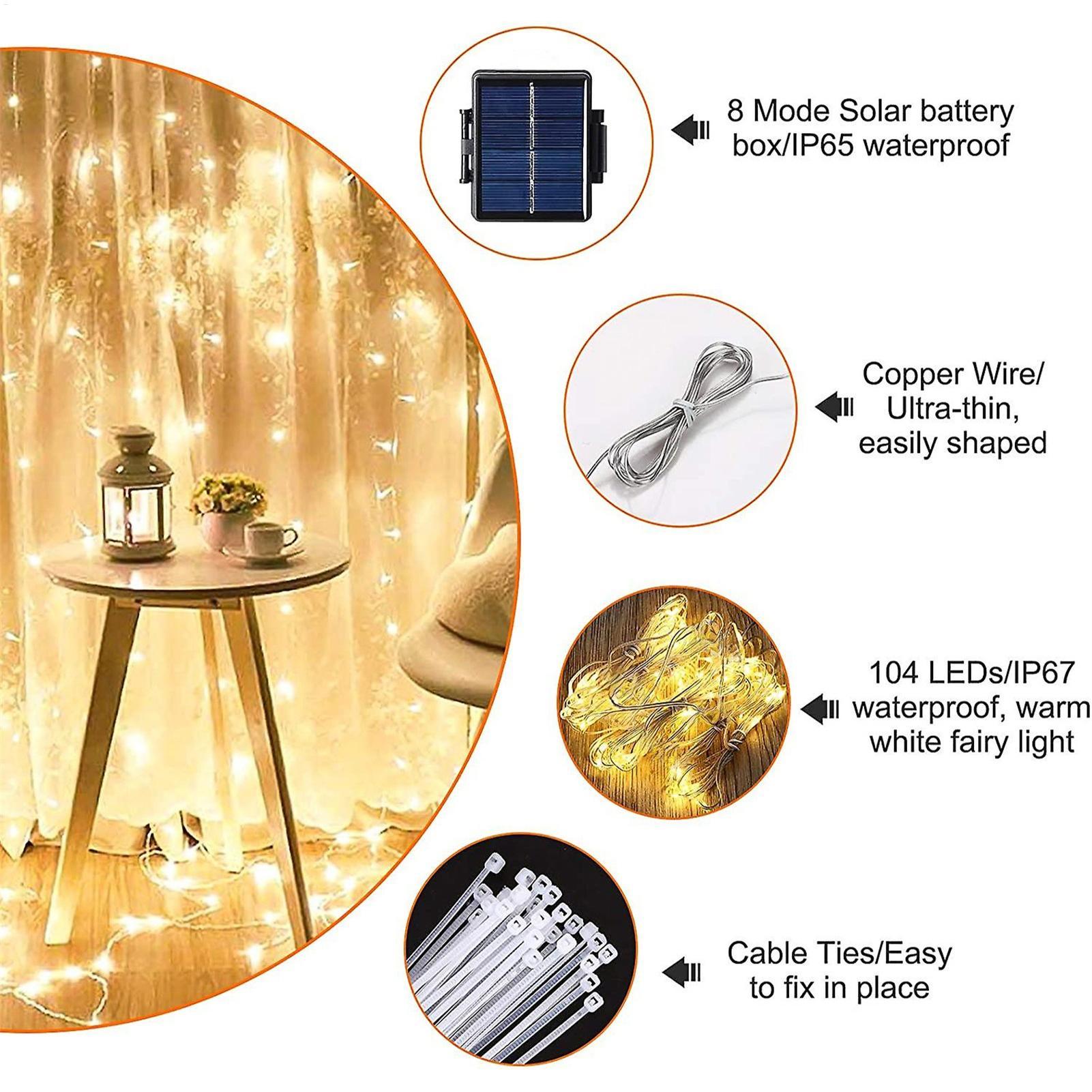 104 LED Umbrella String Light  - огляд і ціна Smart Garden Umbrella