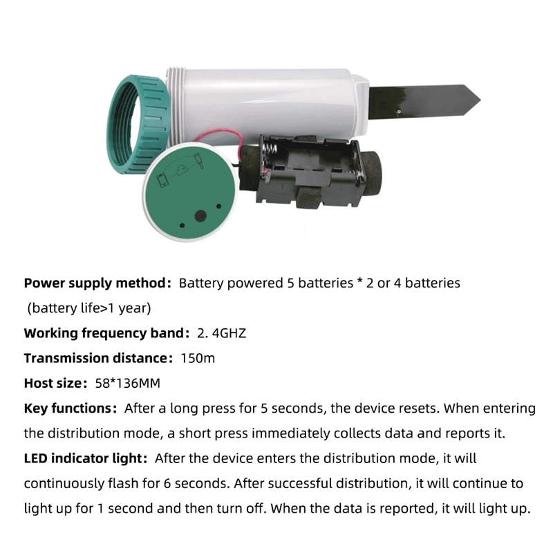 Zigbee Smart 4 In 1 Soil Teste - огляд і ціна Smart Garden Sensors